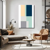 Painting by Numbers Art Abstract Painting Geometry Colored Shapes VIII